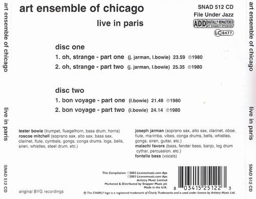 Art Ensemble of Chicago - Live in Paris (1969)