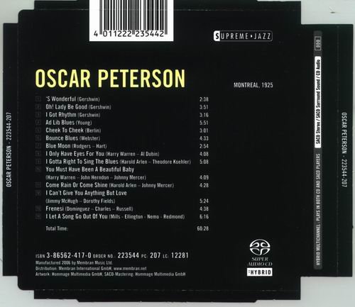 Oscar Peterson - Supreme Jazz (2006) Flac