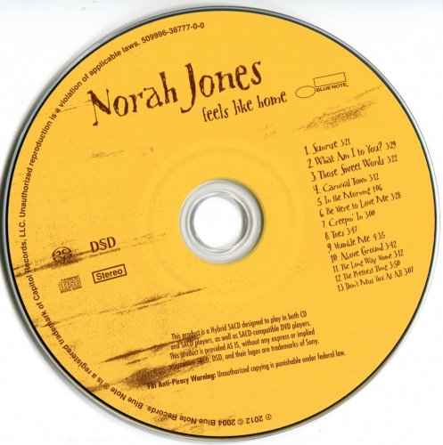 Norah Jones - Feels Like Home (2004/2012) [SACD]