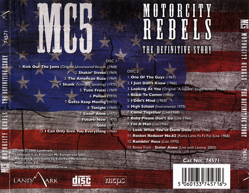 MC5 - Motorcity Rebels / The Definitive Story (Reissue) (2008)