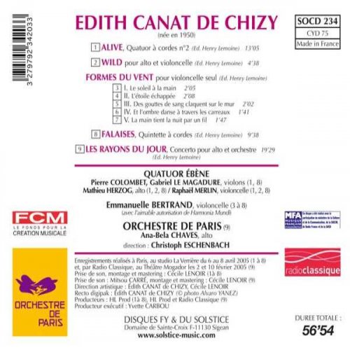 Orchestre De Paris, Christoph Eschenbach - Edith Canat De Chizy: Les Rayons Du Jour (2005)