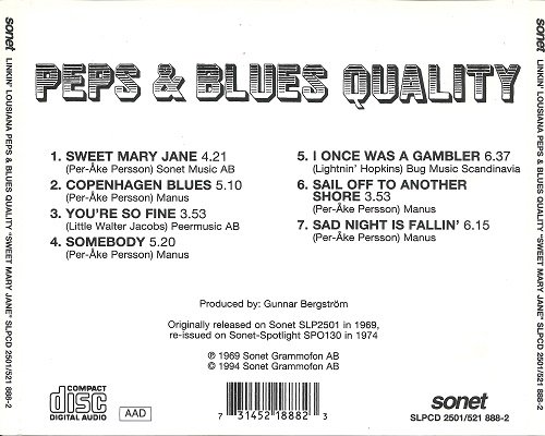 Linkin' Louisiana Peps & Blues Quality - Sweet Mary Jane (Reissue) (1969/1994)