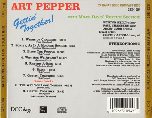 Art Pepper - Gettin' Together (1960) CD Rip