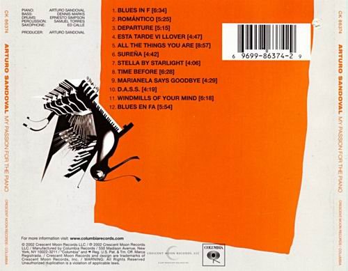 Arturo Sandoval - My Passion For The Piano (2002) CD Rip
