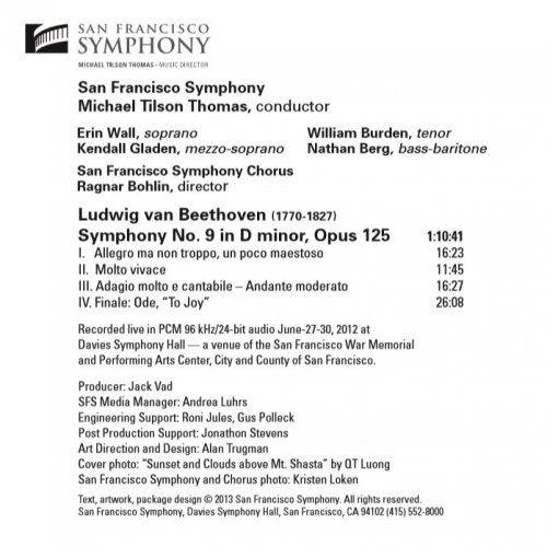 Michael Tilson Thomas - Beethoven: Symphony No.9 (2013) [2019 DSD128]