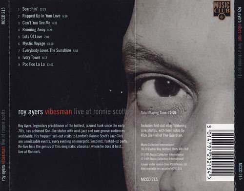 Roy Ayers - Vibesman-Live at Ronnie Scotts (1995) CD Rip