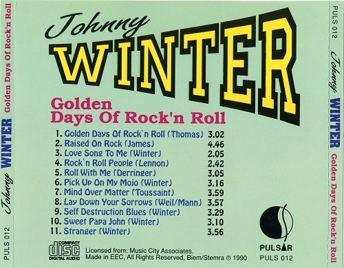 Johnny Winter - Golden Days Of Rock'n Roll (1990)