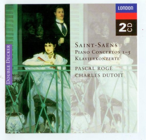 Pascal Rogé, Charles Dutoit, London Philharmonic Orchestra - Saint-Saens: Piano Concertos 1-5 (1995)