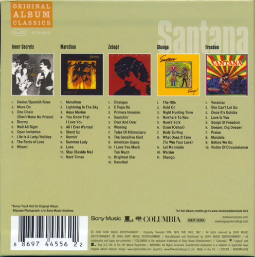 Santana - Original Album Classics (BoxSet, 5CD) (2009)
