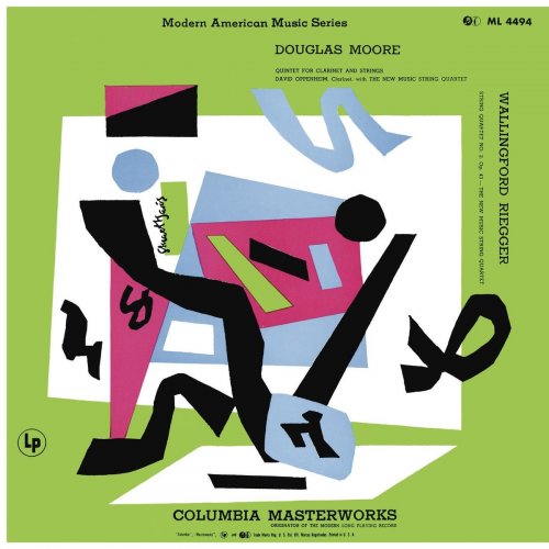 New Music String Quartet - Moore: Quintet for Clarinet and Strings, Riegger: String Quartet No. 2, Op. 43 & Shulman: Mood in Question and Rendezvous (Remastered) (2019)