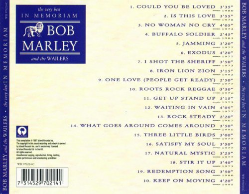 Bob Marley & The Wailers - The Very Best In Memoriam (2001)