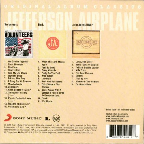 Jefferson Airplane - Original Album Classics (3CD Box Set) (2011)