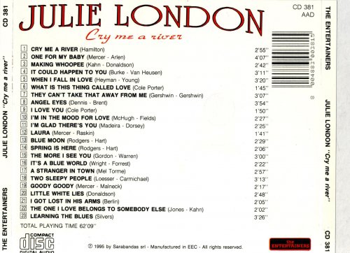 Julie London - Cry Me A River (1995)