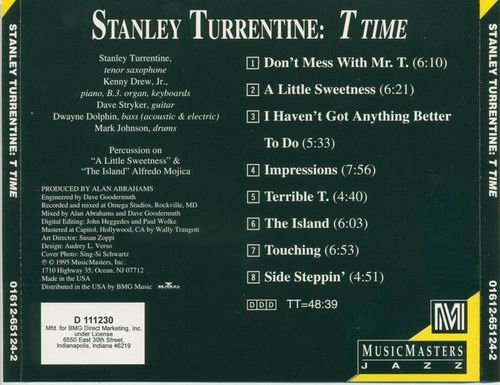 Stanley Turrentine - T Time (1995)