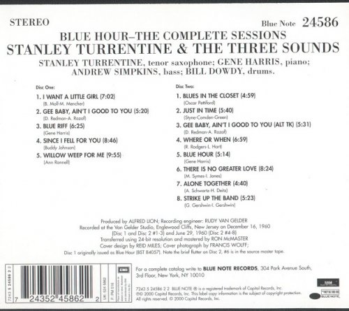 Stanley Turrentine & The Three Sounds - Blue Hour: The Complete Sessions (1960/2000)