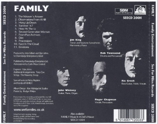 Family - Family Entertainment (Reissue, Remastered) (1969/1998)