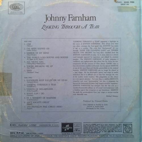 Johnny Farnham - Looking Through A Tear (1970)