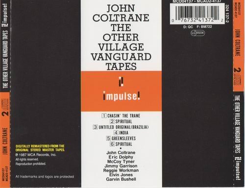 John Coltrane - The Other Village Vanguard Tapes (1992) CD Rip