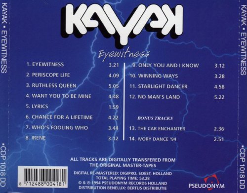 Kayak - Eyewitness (Reissue, Remastered) (1981/1994)