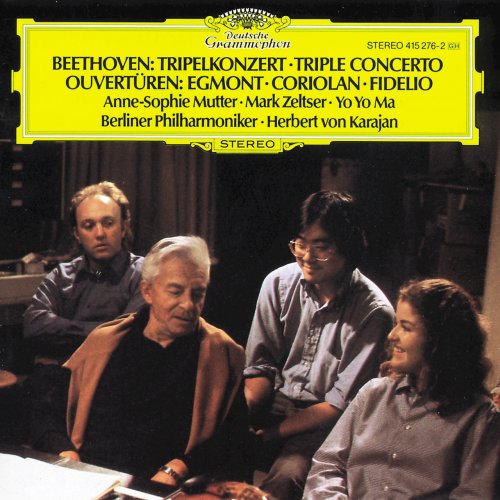 Anne-Sophie Mutter, Mark Zeltser, Yo-Yo Ma, Berliner Philharmoniker, Herbert von Karajan - Beethoven: Triple Concerto; Overtures (1985)