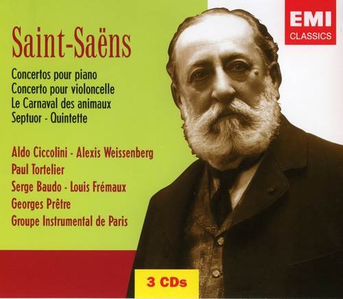Aldo Ciccolini, Paul Tortelier, Ulf Hoelscher - Camille Saint-Saens: Concertos (5CD) (2004)