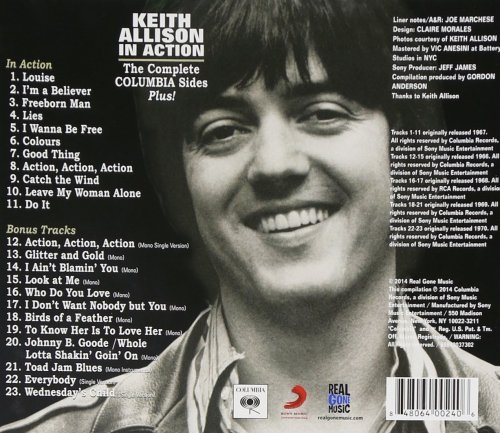 Keith Allison - In Action: The Complete Columbia Sides Plus! (Reissue, Remastered) (1967/2014)