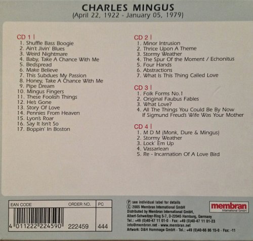 Charles Mingus - Minor Intrusion (Quadromania 4CD's) (2005)