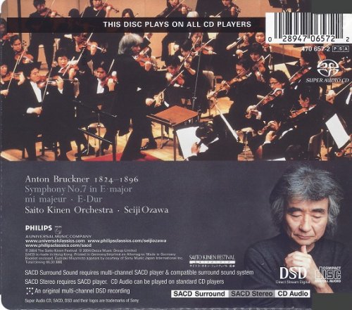 Seiji Ozawa, Saito Kinen Orchestra - Bruckner Symphony No. 7 (2004) [SACD]