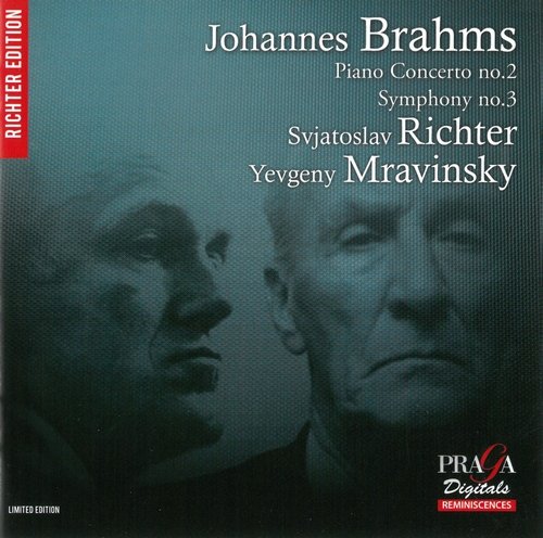 Svyatoslav Richter, Evgeny Mravinsky - Brahms: Piano Concerto No.2 & Symphony No.3 (2013) CD-Rip