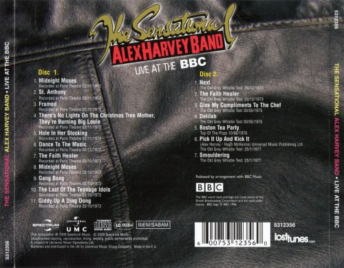 The Sensational Alex Harvey Band - Live At The BBC (2009)