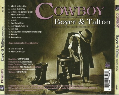 Cowboy - Boyer And Talton (Remastered, Expanded Edition) (1974/2018)