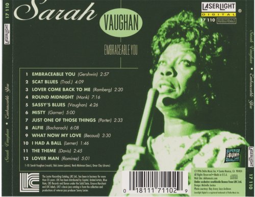 Sarah Vaughan - Embraceable You (1996)