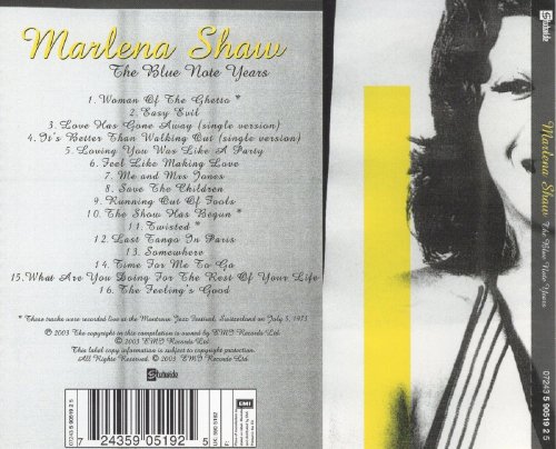 Marlena Shaw - The Blue Note Years (2003) Lossless