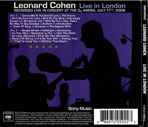 Leonard Cohen - Live In London (2009)