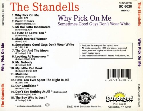 The Standells - Why Pick On Me - Sometimes Good Guys Don't Wear White (Reissue, Remastered) (1966/1994)