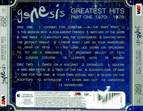 Genesis - Greatest Hits 1970-1999 (4CD) (2009)