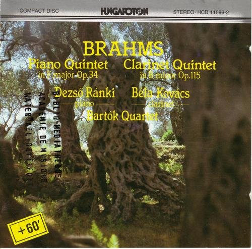 Bartók Quartet, Dezsö Ránki, Béla Kovács - Brahms: Piano Quintet, Clarinet Quintet (1976)