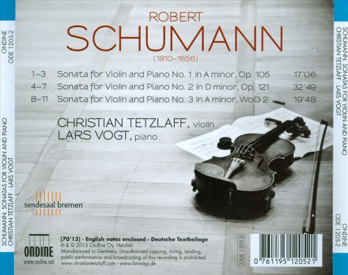 Christian Tetzlaff, Lars Vogt - Schumann: Violin Sonatas (2013) CD-Rip