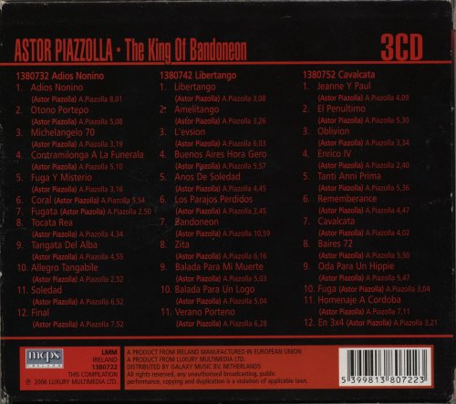 Astor Piazzolla - The King Of Bandoneon (3CD) (2006)