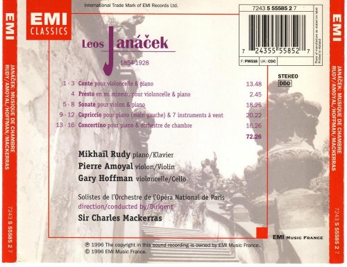 Mikhaïl Rudy, Pierre Amoyal, Gary Hoffman - Leos Janacek: Chamber Music (1996)