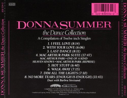 Donna Summer - The Dance Collection (2015)