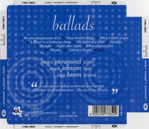 Enrico Pieranunzi, Marc Johnson, Joey Baron - Ballads (2006)