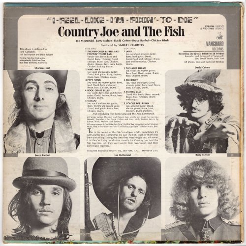 Country Joe & The Fish - I-Feel-Like-I'm-Fixin'-To-Die (1987) LP