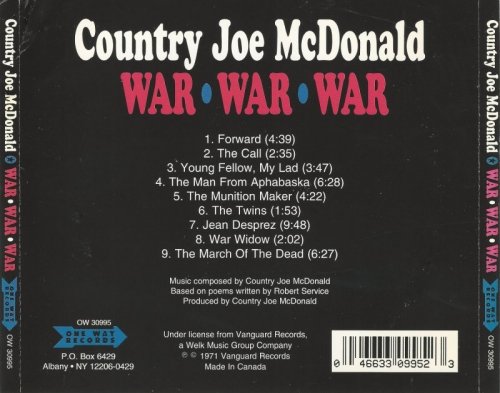 Country Joe Mcdonald War War War 1995 Download On Israbox