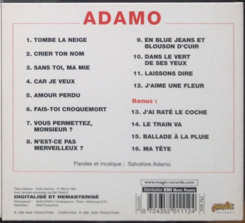 Adamo – Tombe La Neige, Vol.1 (1999) CD-Rip