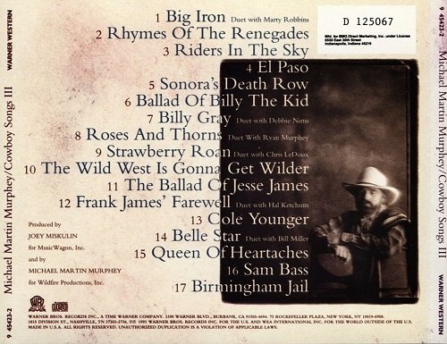 Michael Martin Murphey - Cowboy Songs III (Rhymes Of The Renegades) (1993)