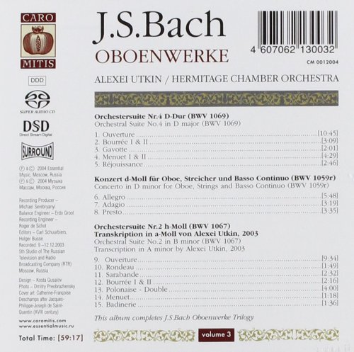 Alexei Utkin, Hermitage Chamber Orchestra - J.S. Bach: Oboenwerke, Vol. 3 (2003)