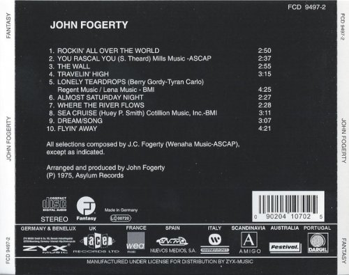 John Fogerty - John Fogerty (Reissue) (1975/1987) Lossless