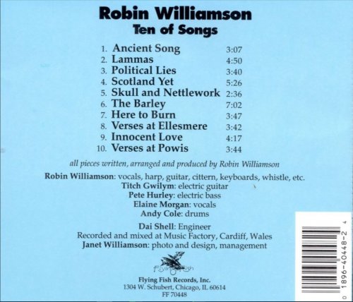 Robin Williamson - Ten of Songs (Reissue) (1988/1997)