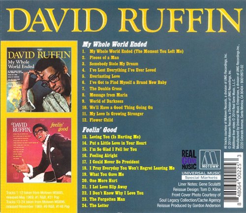 David Ruffin - My Whole World Ended `69 / Feelin' Good `69 (2014)